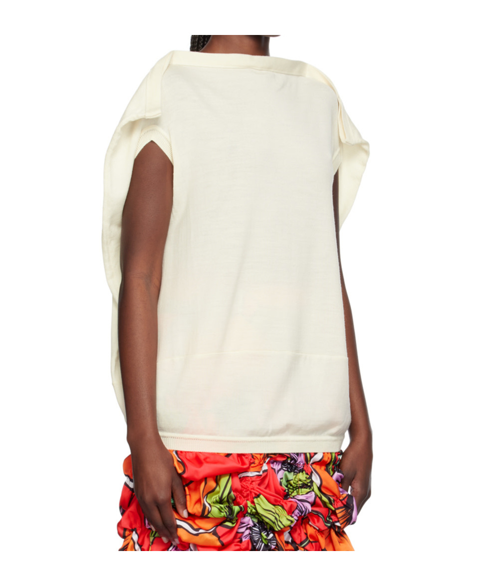 COMME DES GARÇONS BOAT NECK SWEATER
