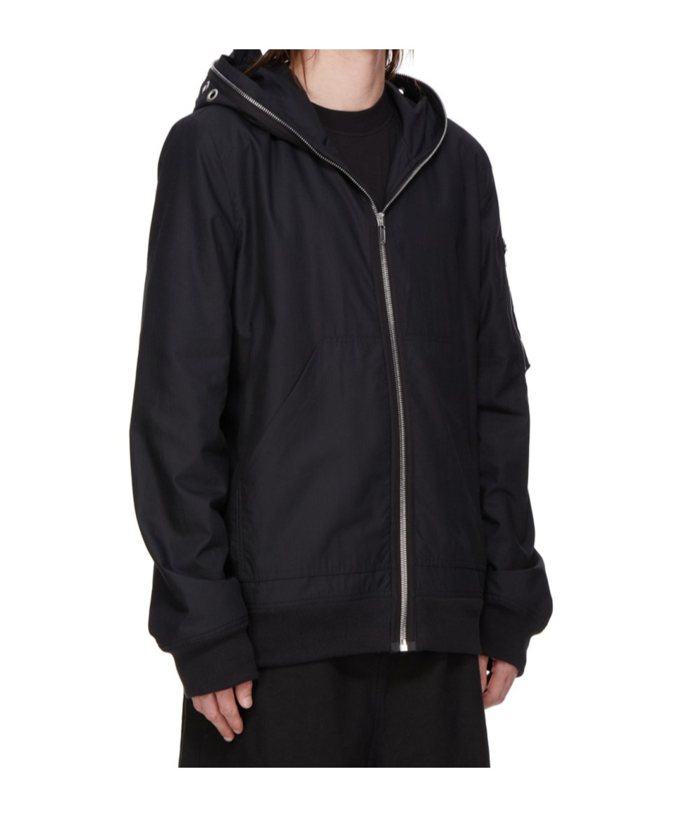 Rick Owens Drkshdw Gimp Flight Jacket In Black
