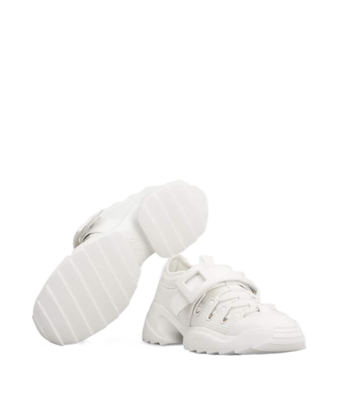 ROGER VIVIER VIV' ON THE RUN TREKKY SNEAKERS IN FABRIC AND LEATHER 