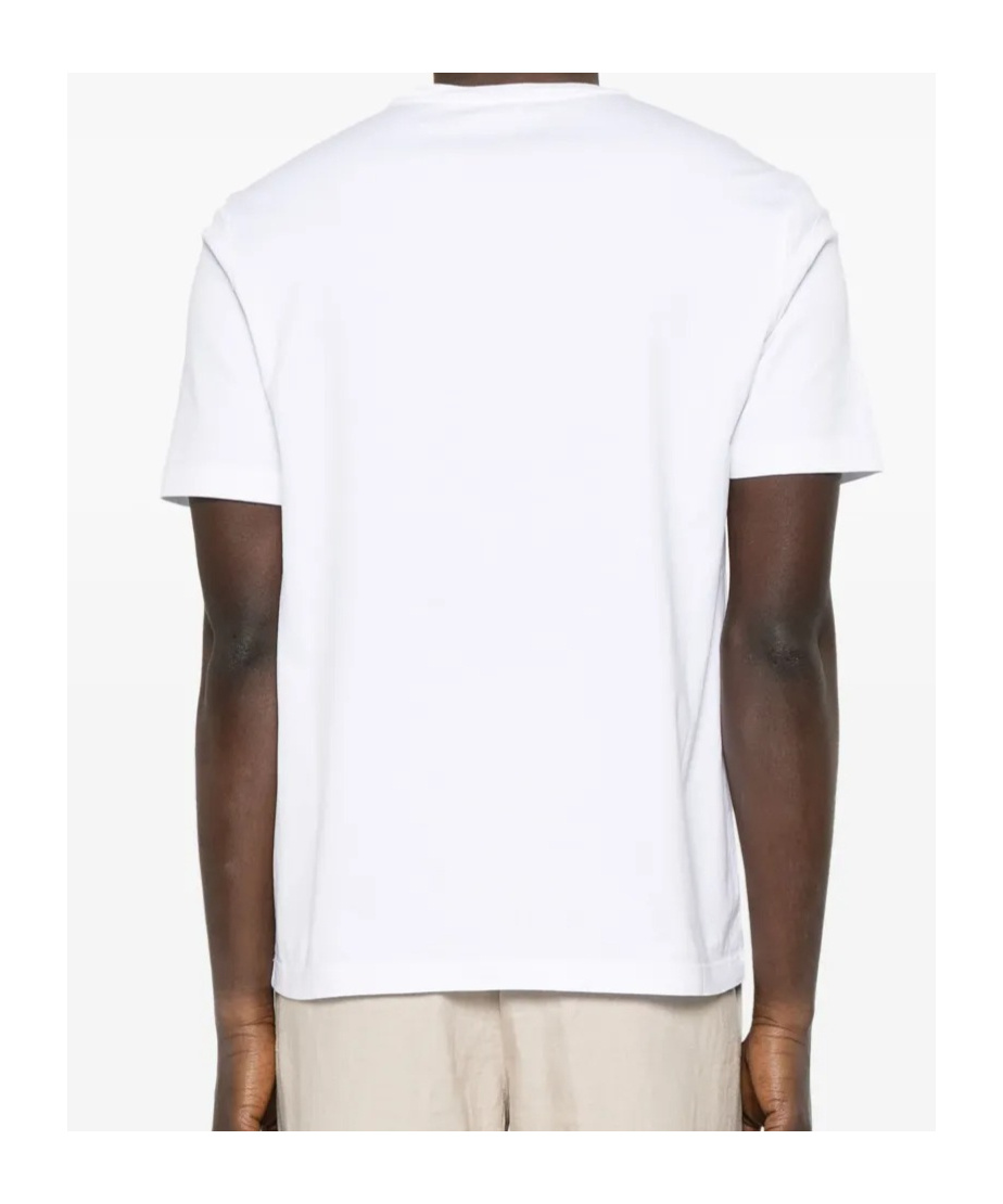 Roberto Collina Crew Neck Cotton T-shirt Clothing In Bianco