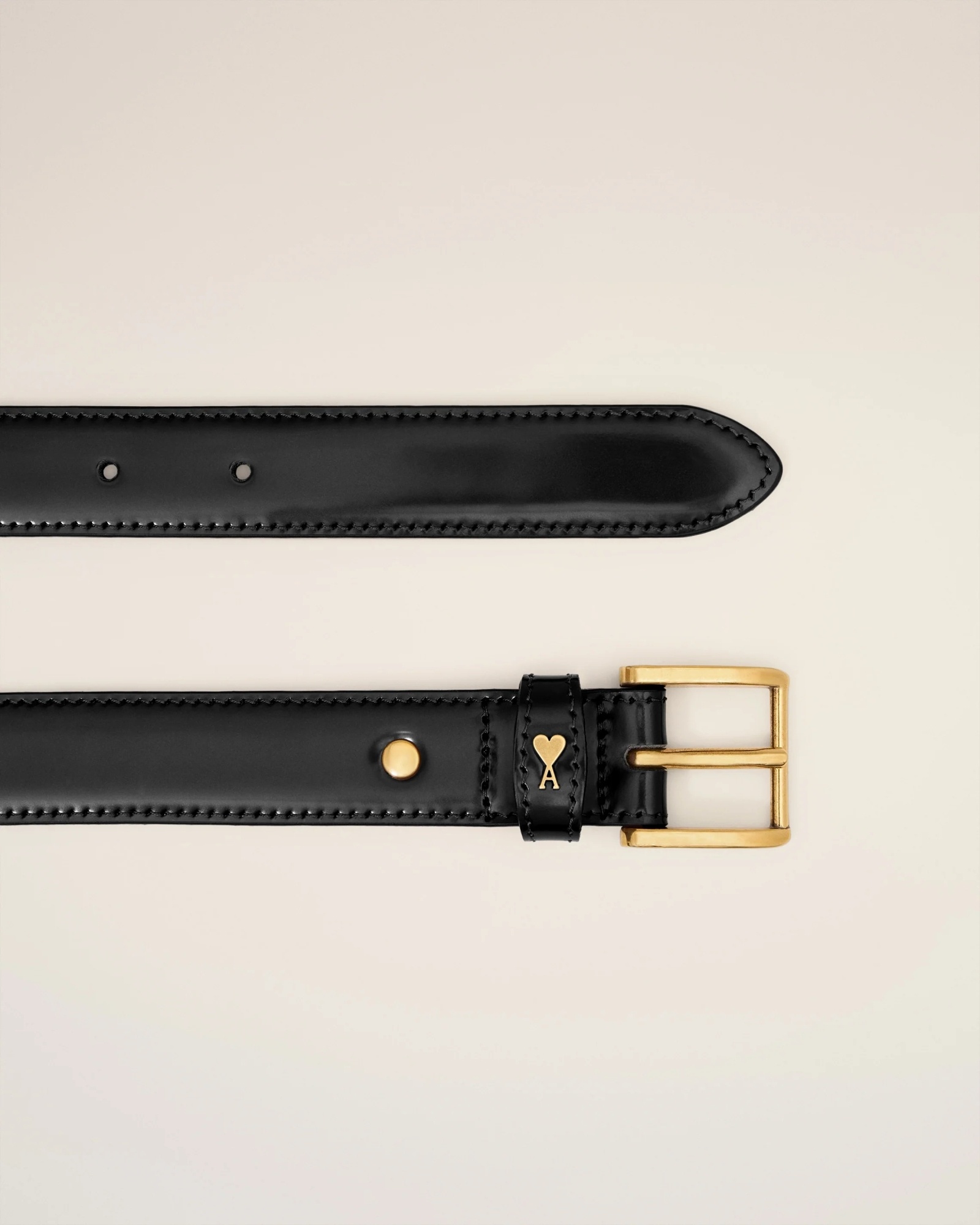 Ami Alexandre Mattiussi Adjustable Waist Belt In Black