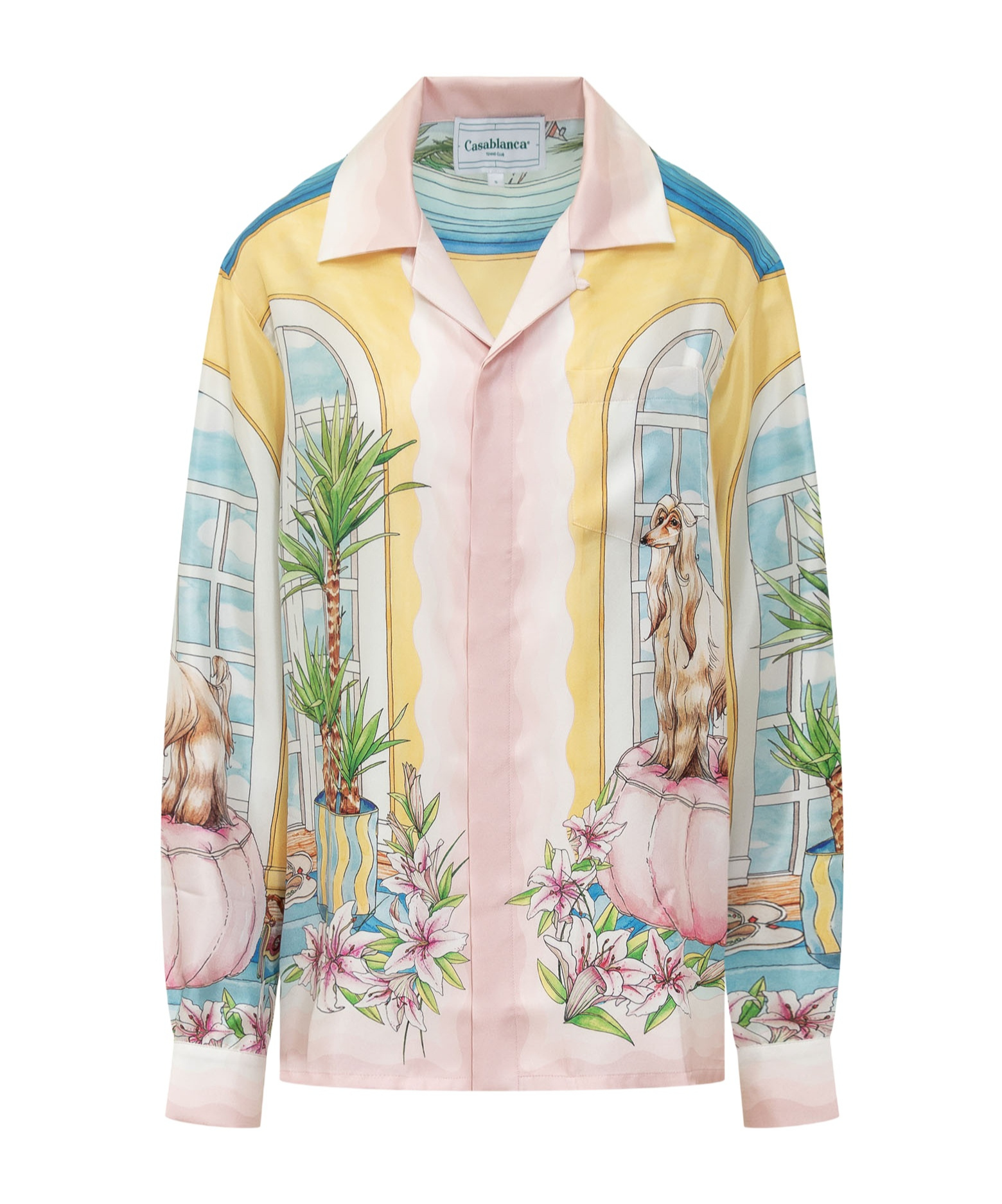 Casablanca Ladies Apartement Dans Les Airs Printed Shirt In Multicolor