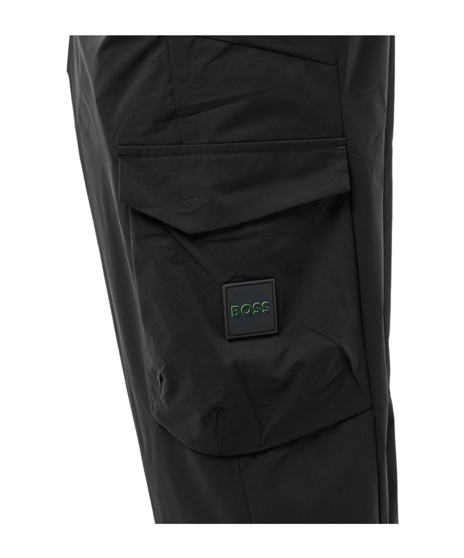 Hugo Boss Drawstring Cargo Jogger Pants In Black