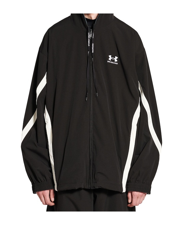 Balenciaga Black Under Armour Edition Reversible Track Jacket In Black