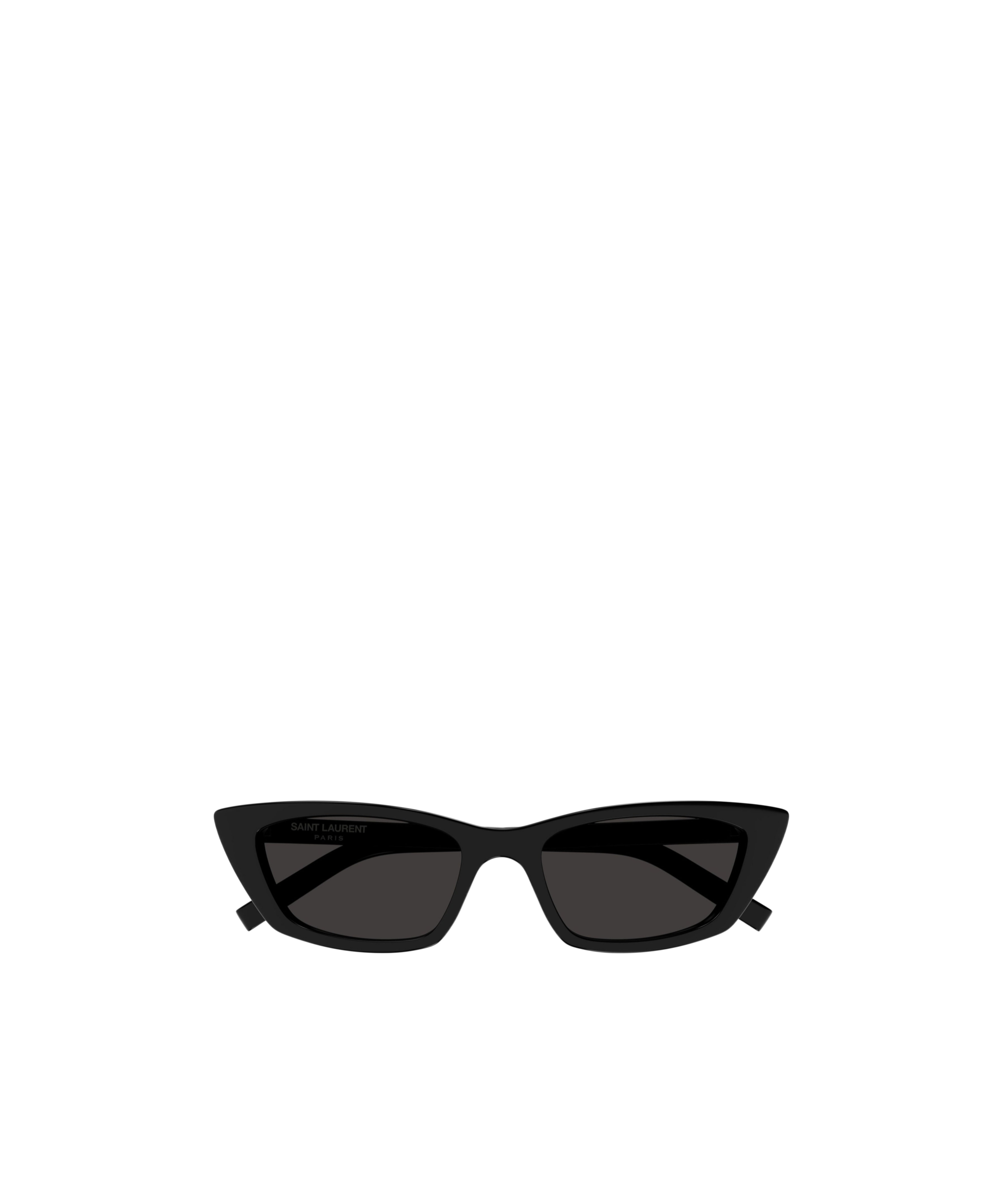 Saint Laurent Sleek Acetate Cat-eye Sunglasses In Black