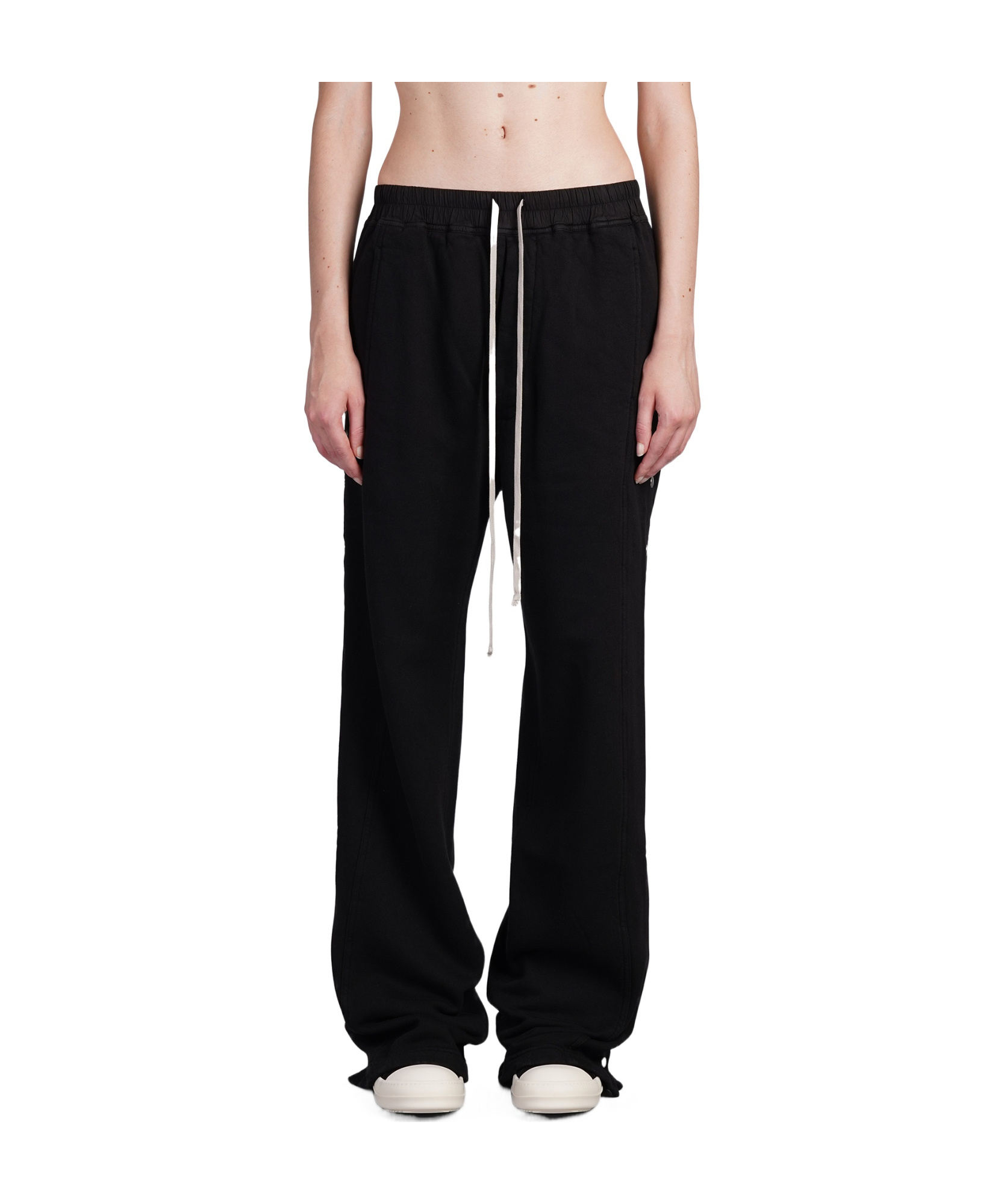Rick Owens Drkshdw Pusher Organic Cotton Track Pants In Black
