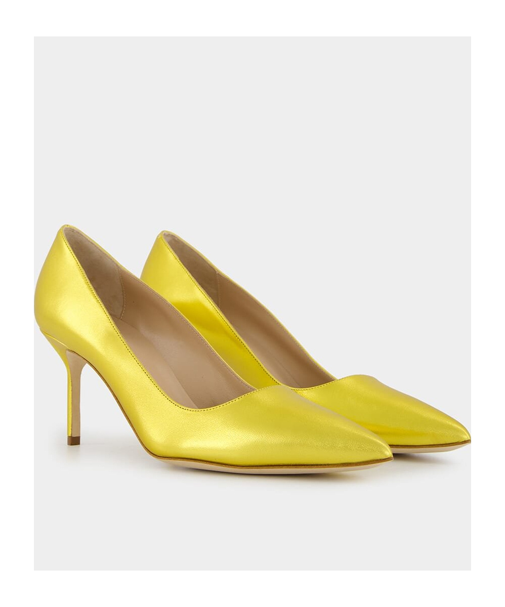 Manolo Blahnik Cusp High-heeled Shoes In Yellow
