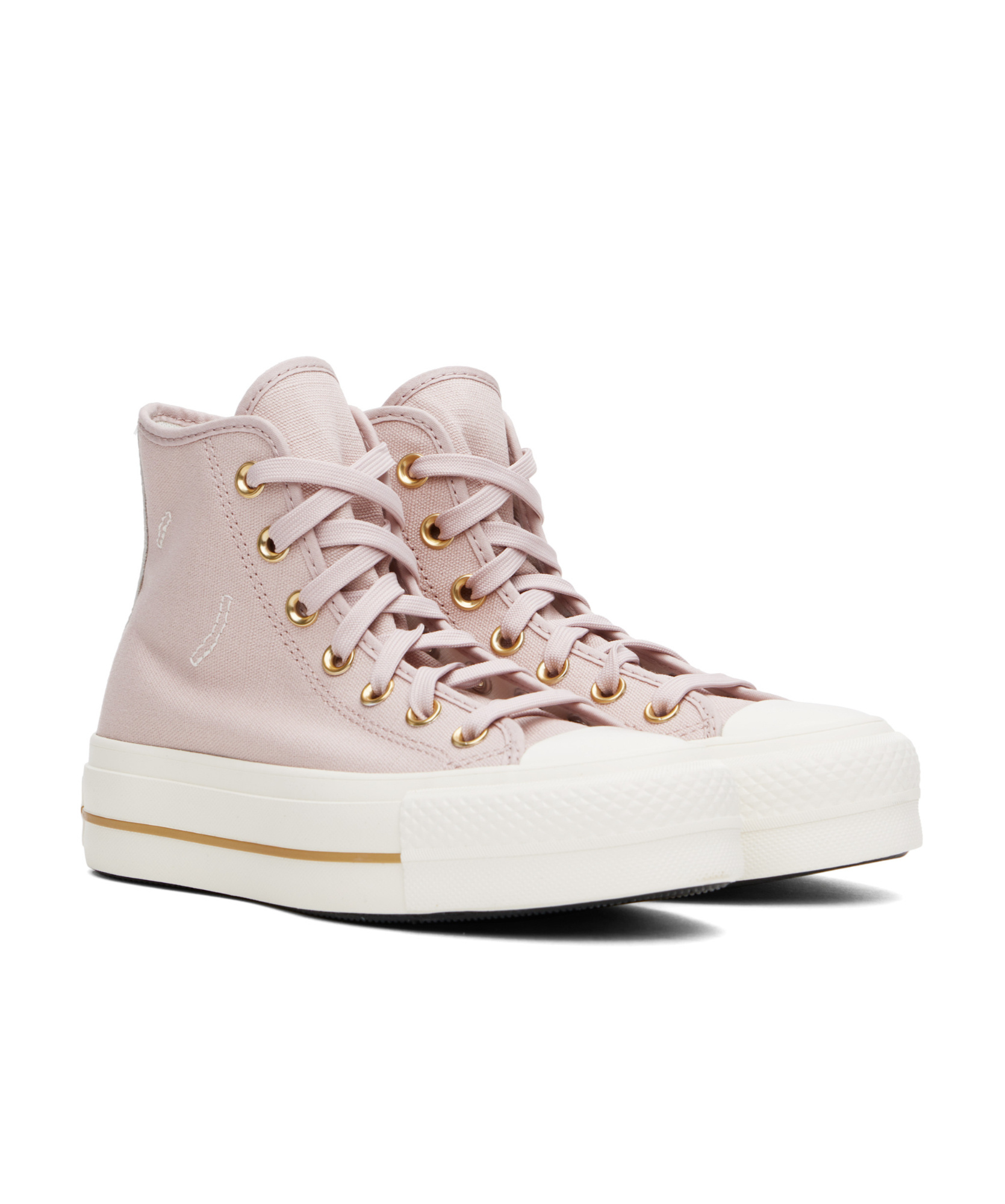 Converse Lace-up High-top Casual Shoes In White