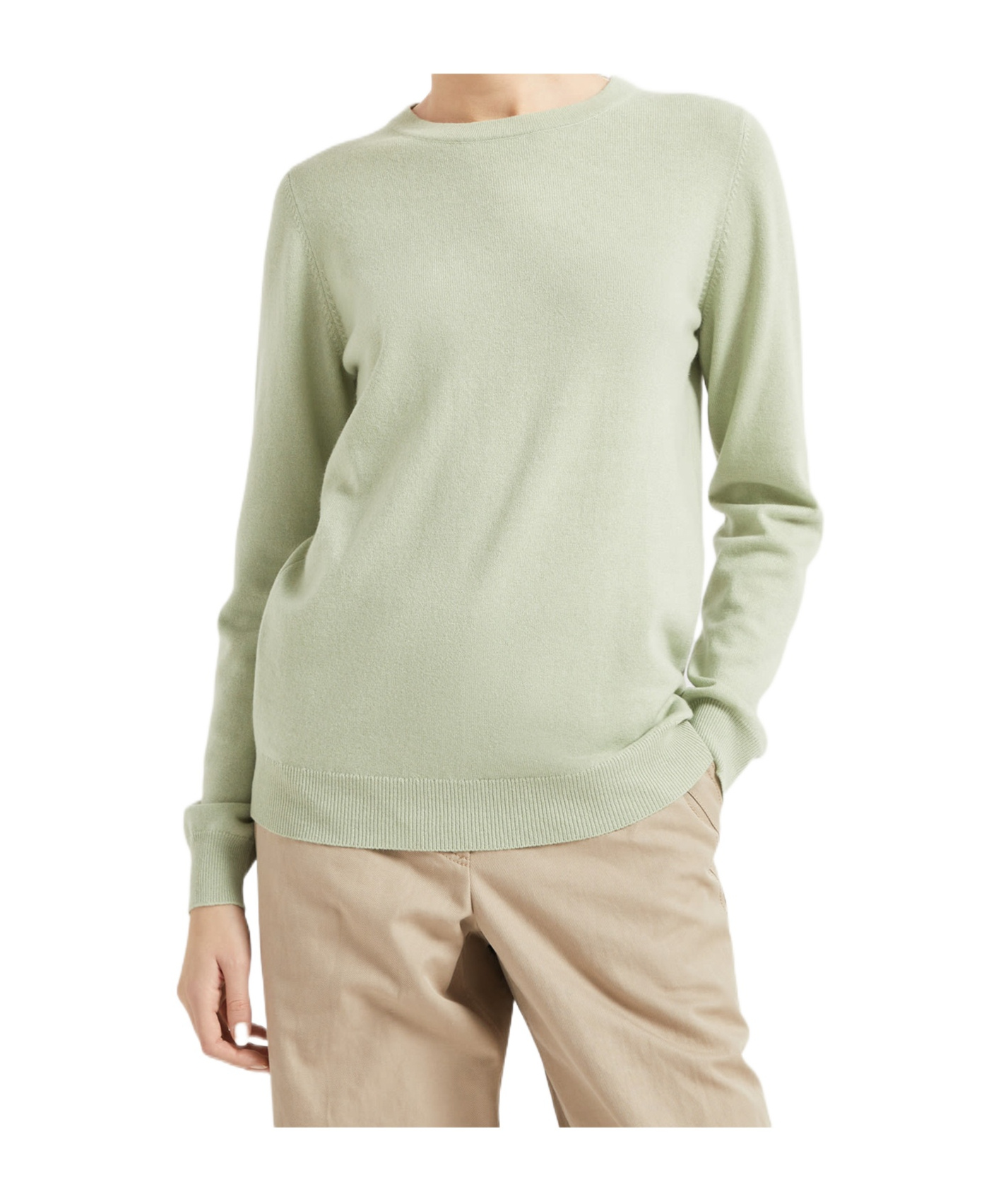 Brunello Cucinelli Cashmere Monili-detail Sweater In Mint Green