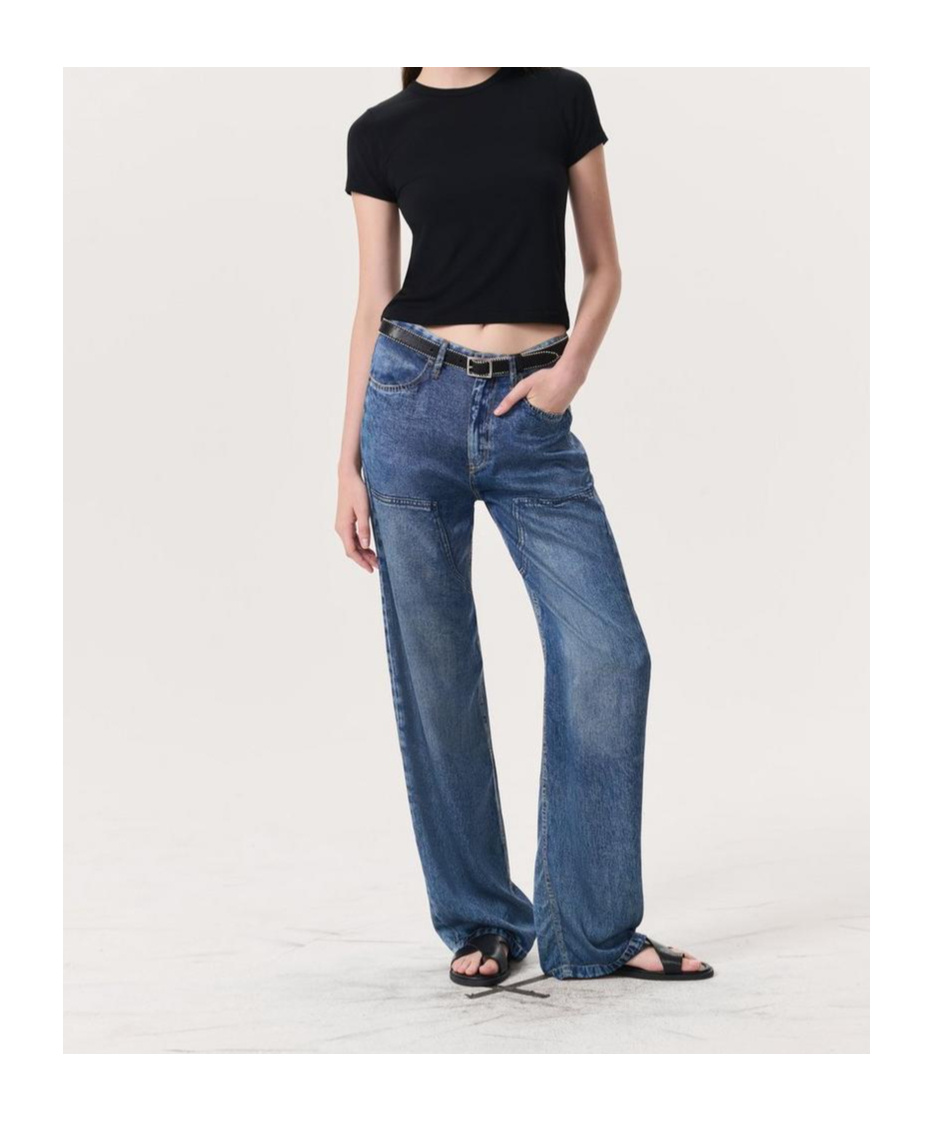 Rag & Bone Jeans With Belt Loops In Blue