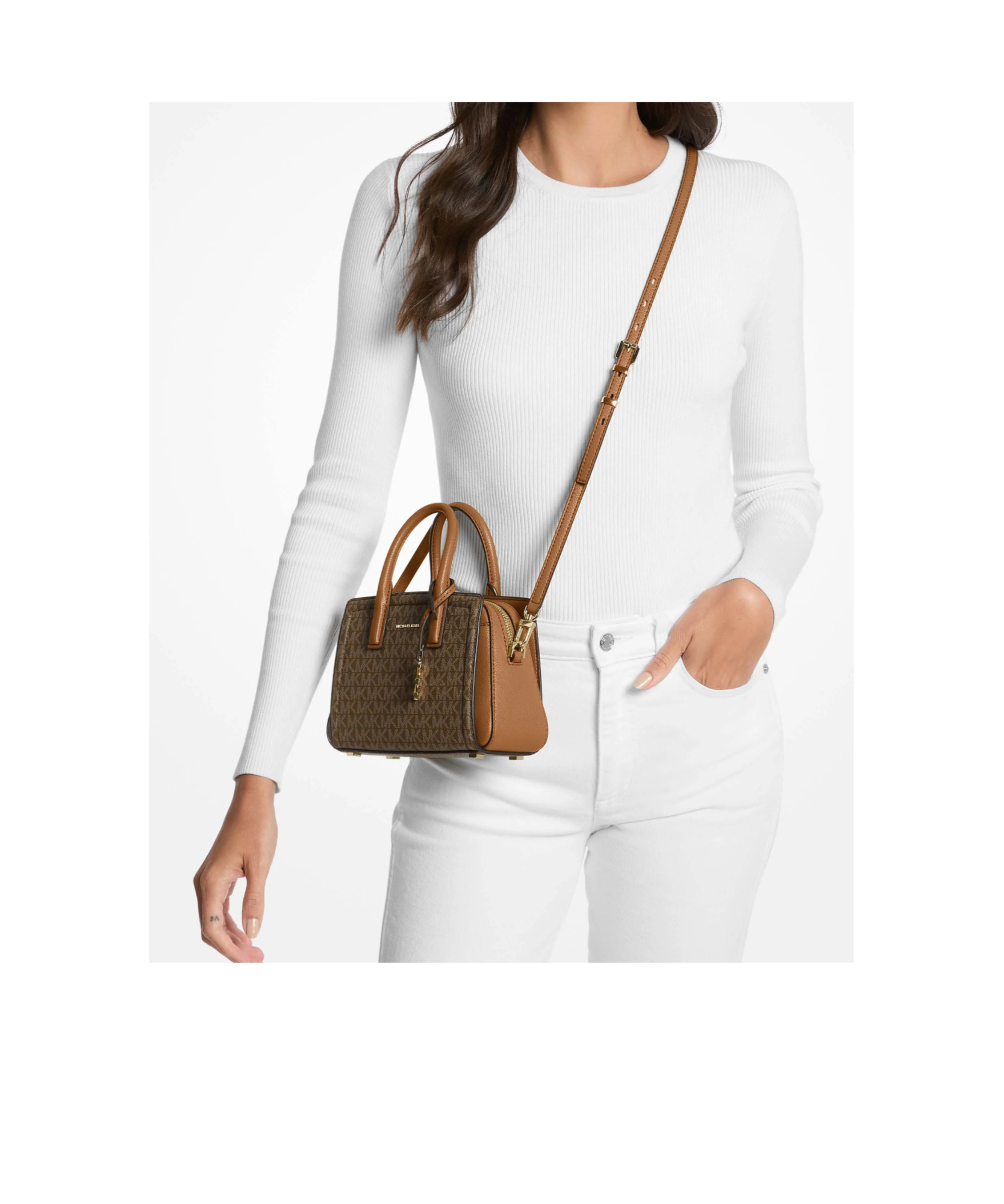 Michael Kors Michael Laila Extra-small Signature Logo Crossbody Bag