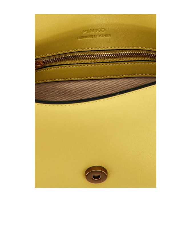 Shop Pinko Love One Mini Crossbody Bag In Green