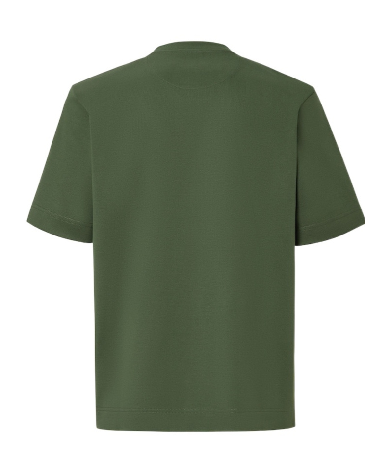 Fendi Ff Cotton Jersey Oversize T-shirt In Green