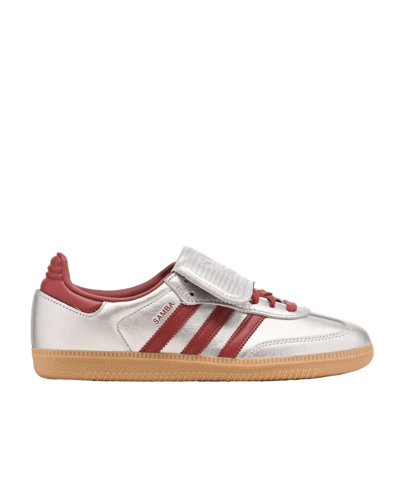Adidas Originals Samba Lt Sneakers In Silver Leather In White