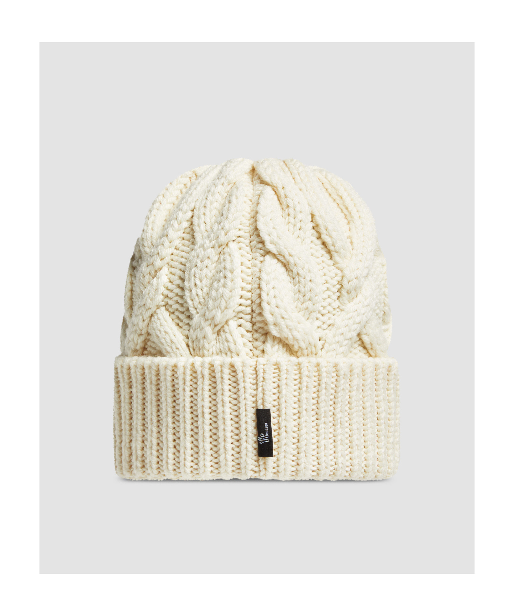 Moncler Wool Knitted Hat In White