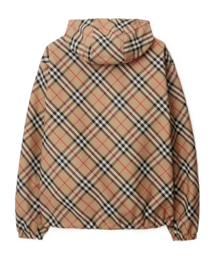 Burberry Reversible Vintage Check Jacket In Nude