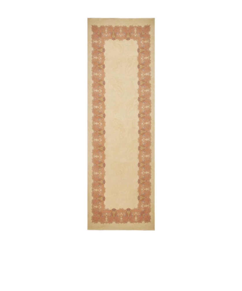 Etro Scarf With Foliage-patterned Edges In Multi