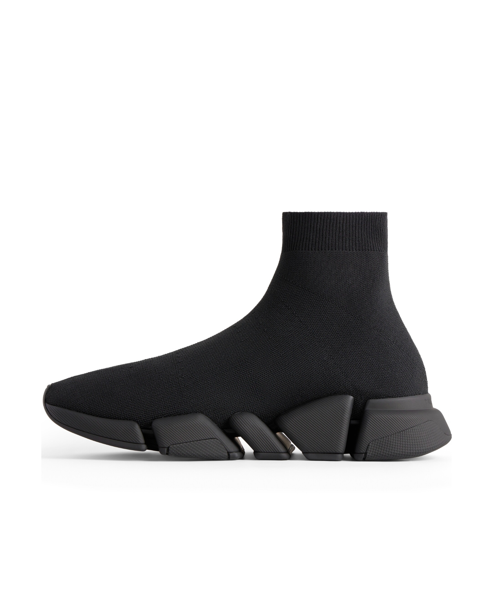 Balenciaga Black Speed Recycle Sock Sneakers In Black