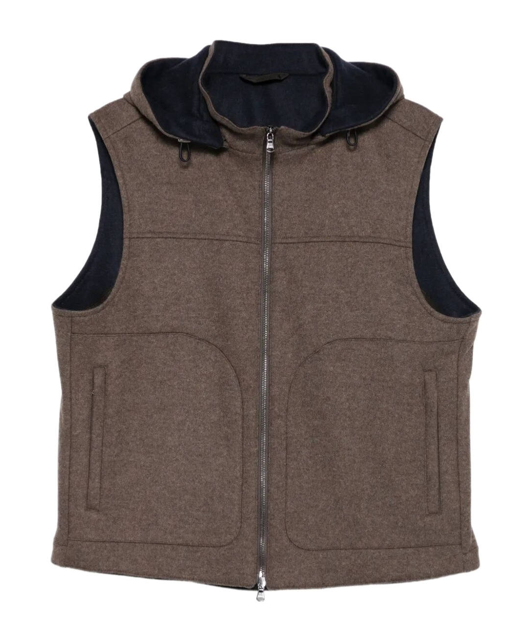 Barba Napoli Sleeveless Vest In Brown