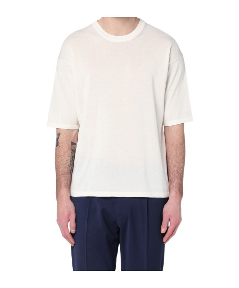 Tシャツ・カットソー Roberto Collina Cotton t-shirt Roberto Collina Classic Crew Neck T-shirt With Ribbed