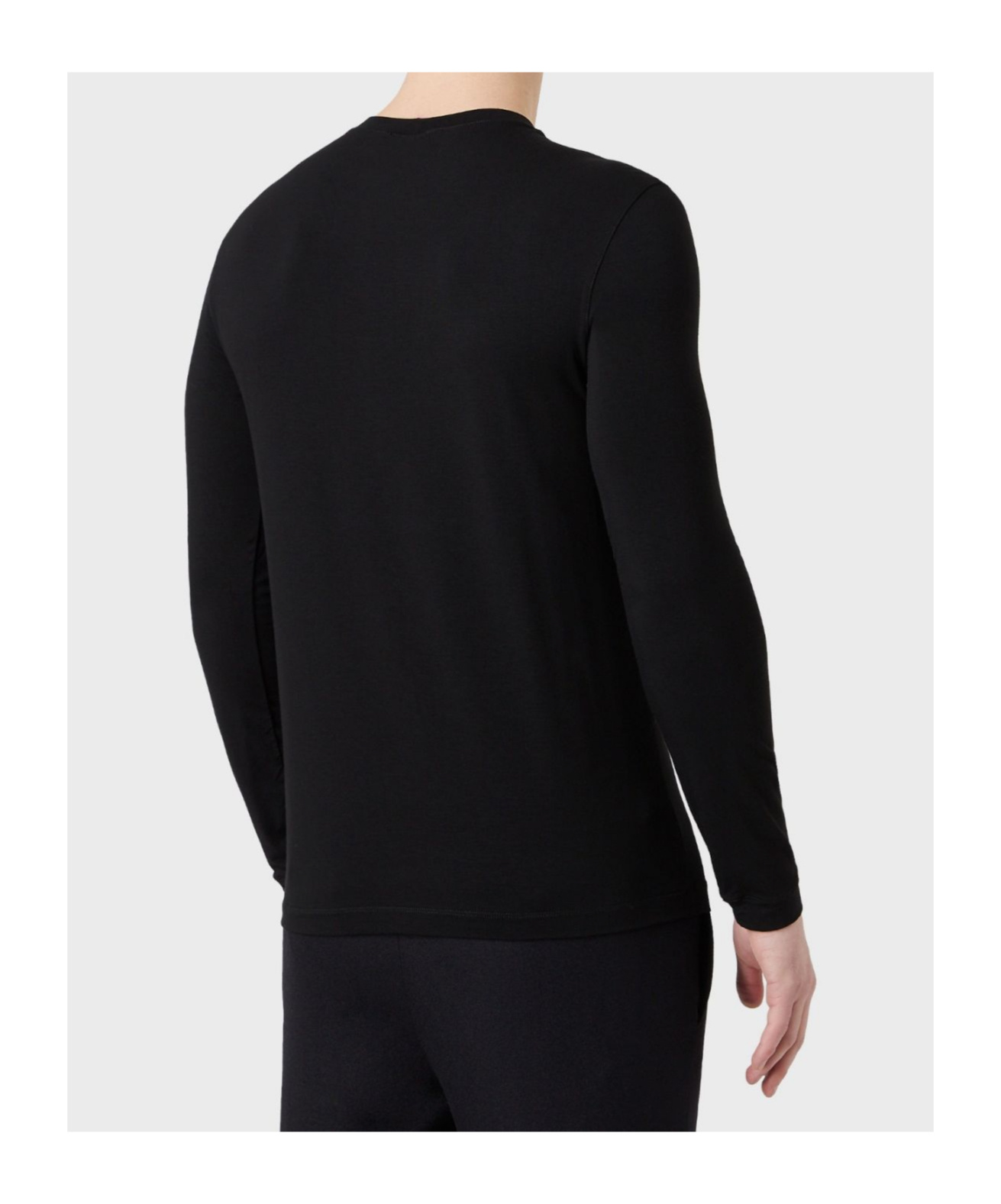 Giorgio Armani Viscose Blend T-shirt In Black