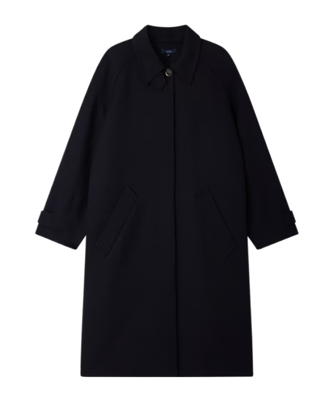 Soeur Oversized Coat In Black