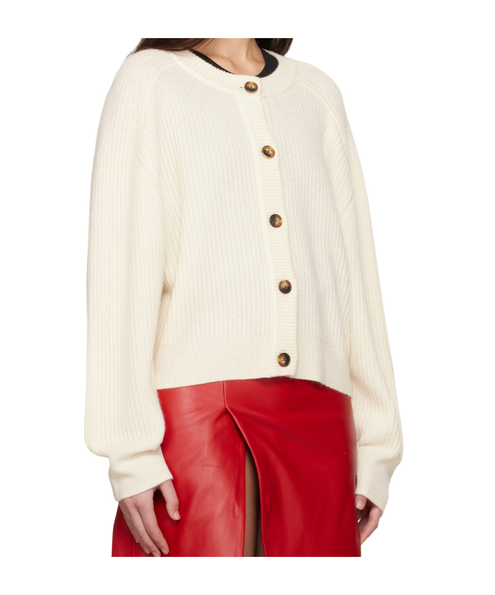 Loulou Studio Bastia Cardigan In White