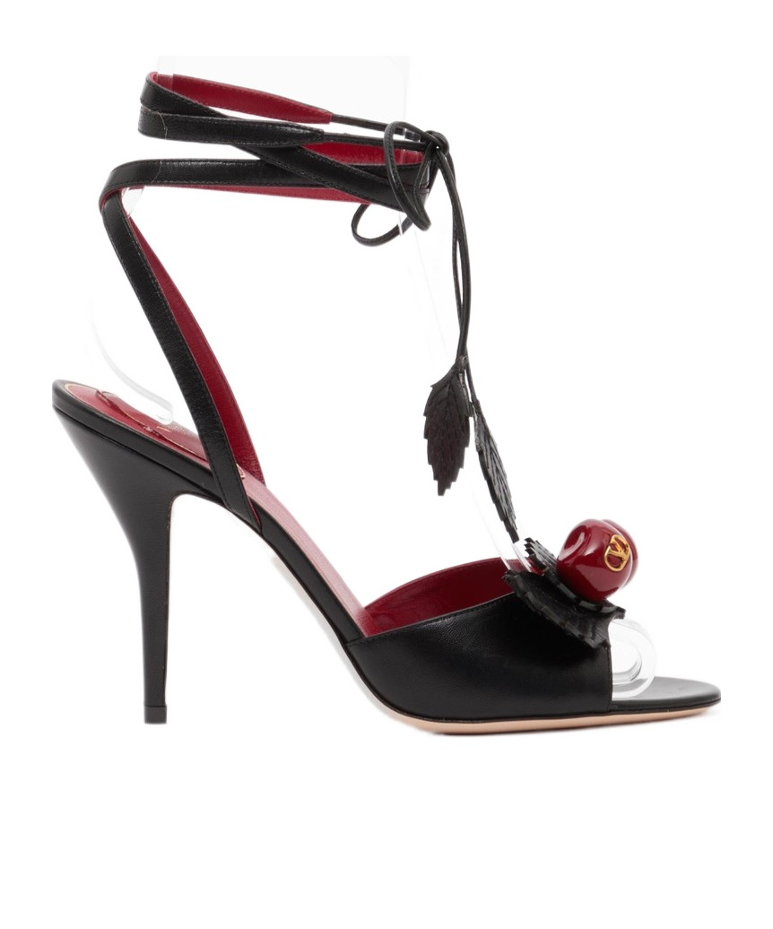 Valentino Open-toe High-heeled Sandals In Black