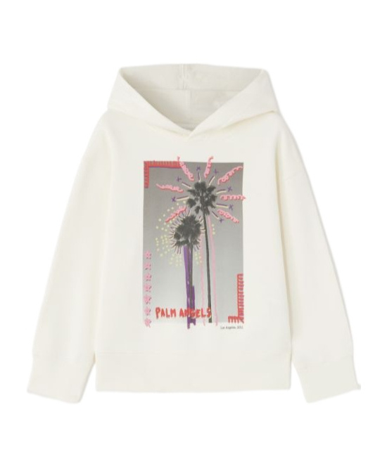 Palm Angels Long-sleeved Sweater In White