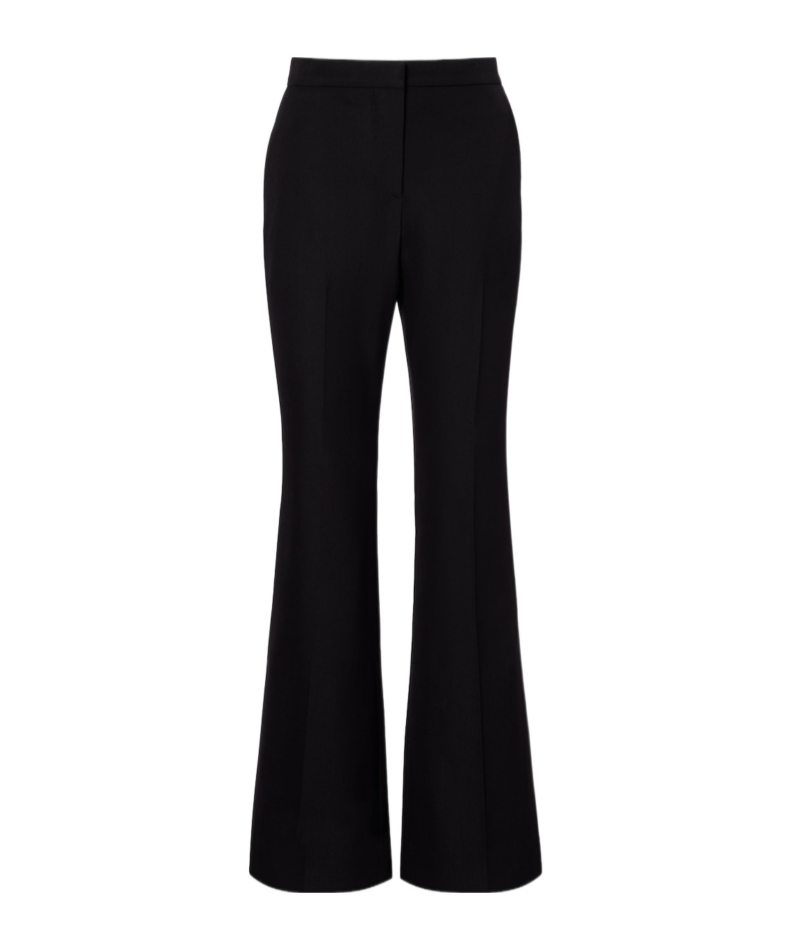 Givenchy Mid-rise Wool Flared Pants In Black