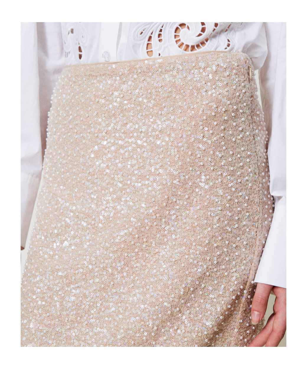 TWINSET SEQUINNED SKIRT