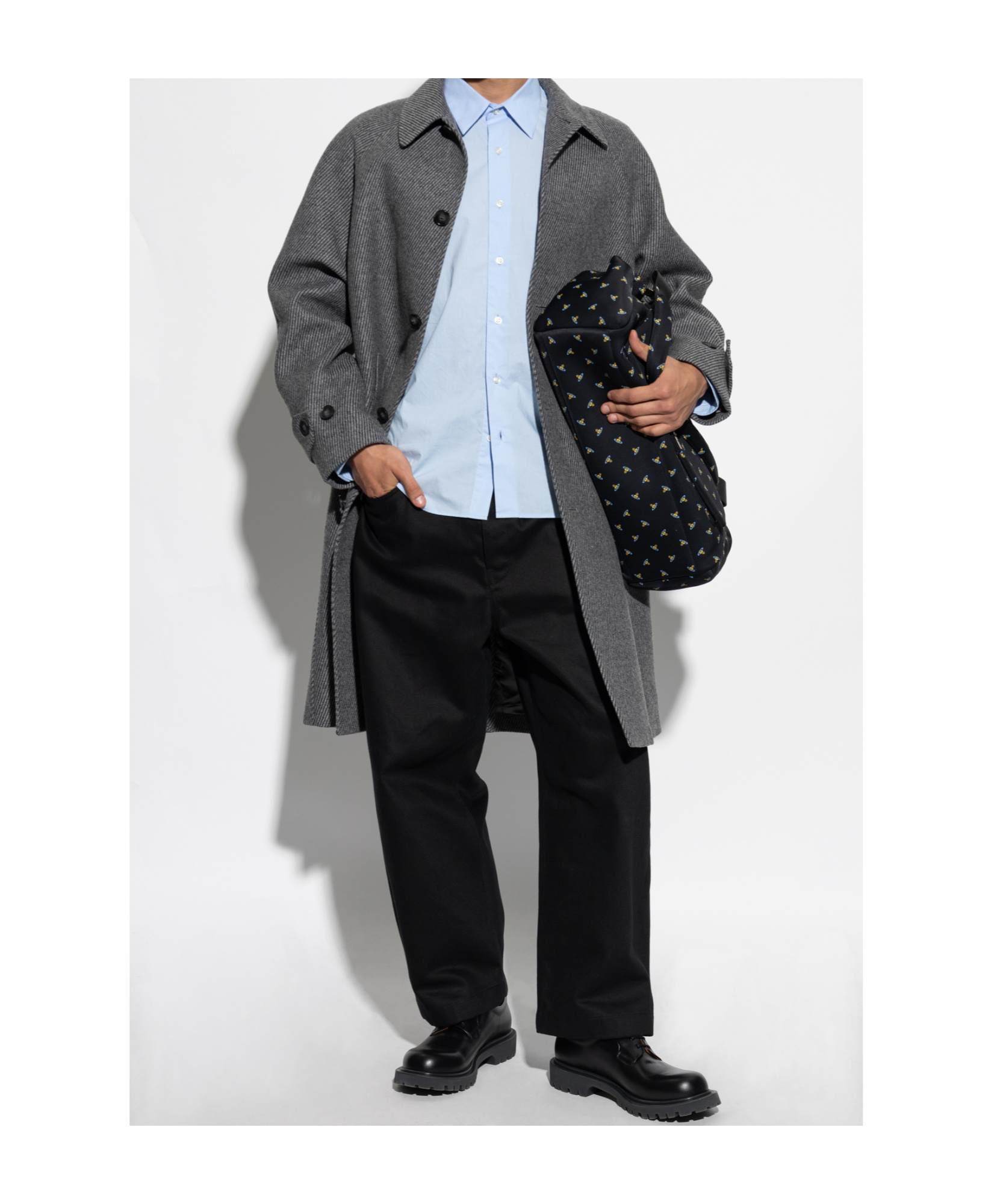 Officine Generale Single-breasted Coat In Gray