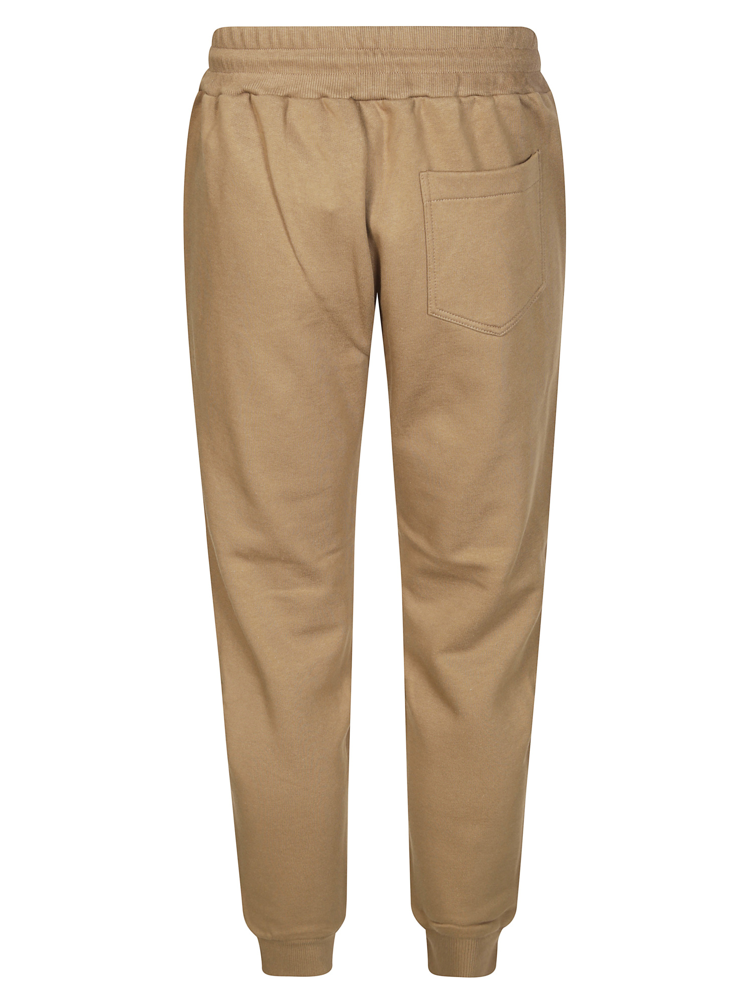 Dondup Relaxed Fit Brown Pants With Adjustable Waistband And Ribbed Cuffs In Brown
