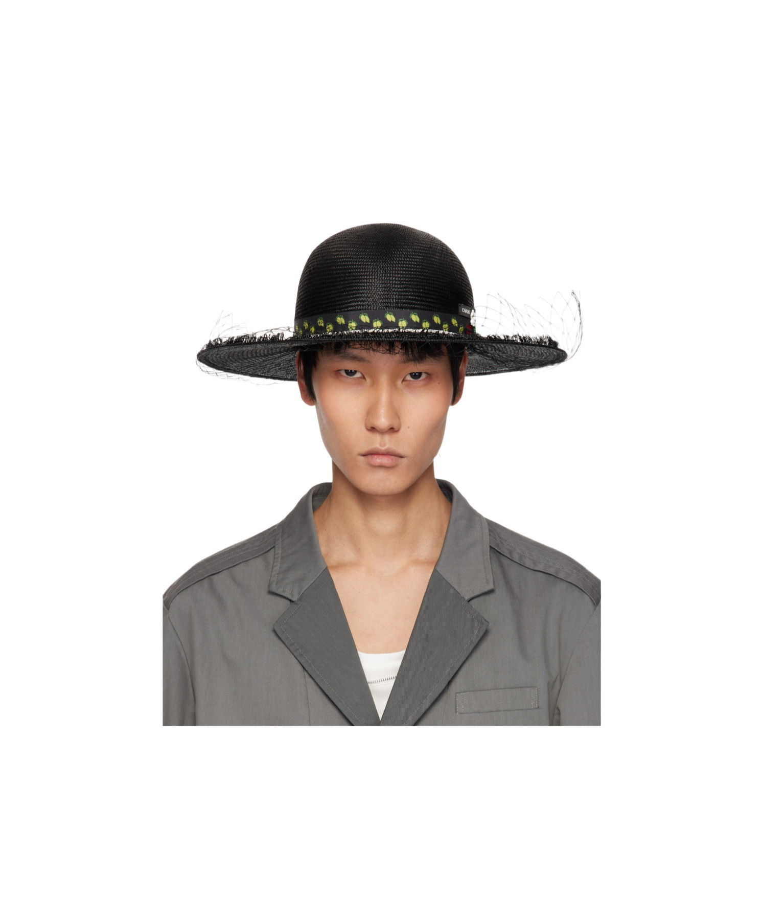 Undercover Wide Brim Bucket Hat In Black