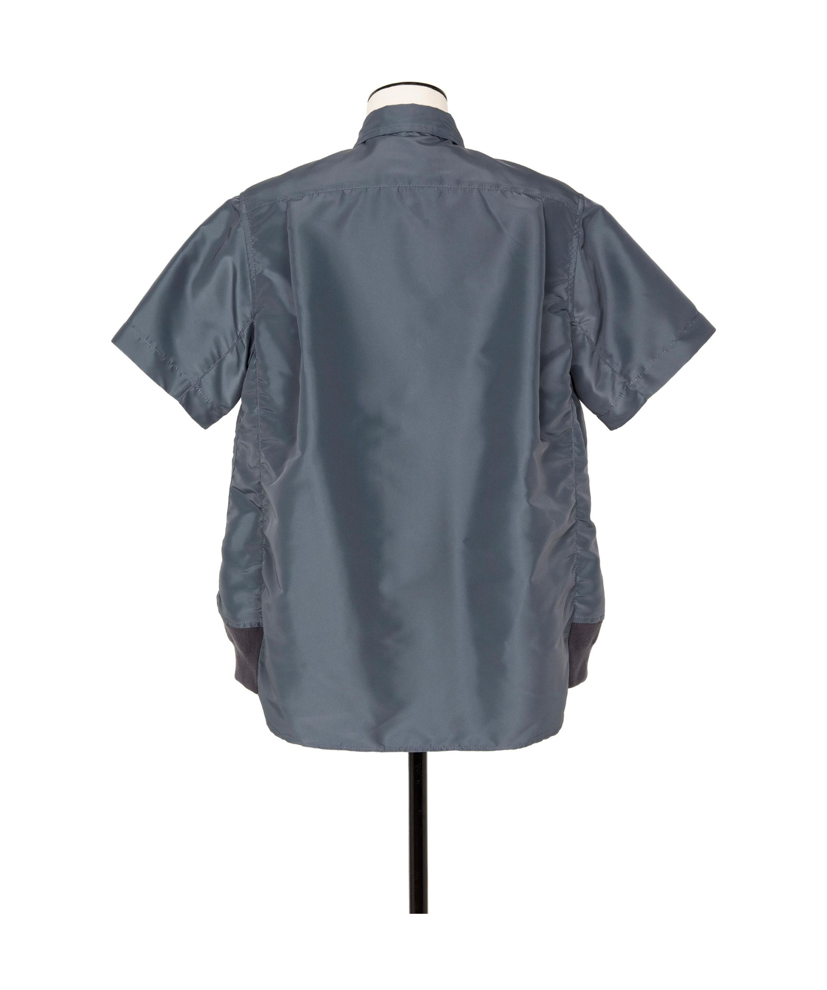 Sacai Short-sleeved Shirt In Gray