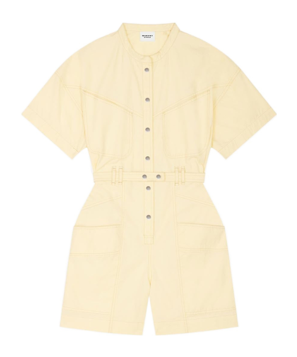 Shop Isabel Marant Étoile Kiara Overall In Nude