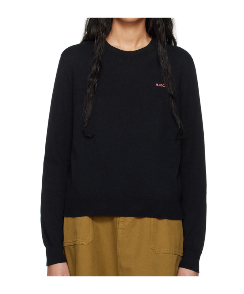 Apc Victoria Round-neck Sweater In Black