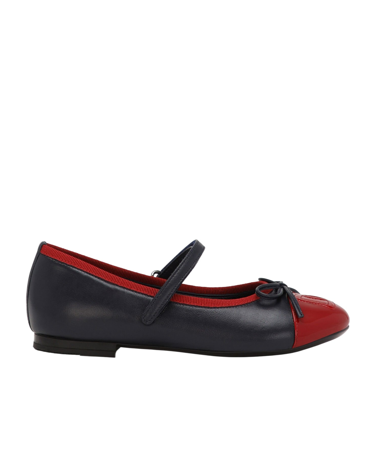 Dolce & Gabbana Bow Ballet Flats In Black