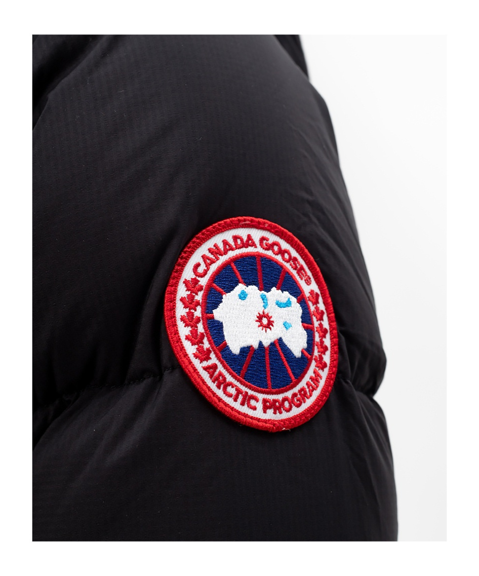 Canada Goose Backpack-strap Feather Down Coat In Black
