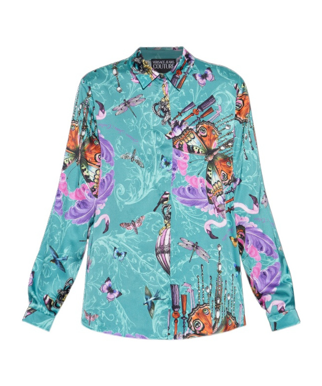 Versace Jeans Long Sleeve Shirt In Multi