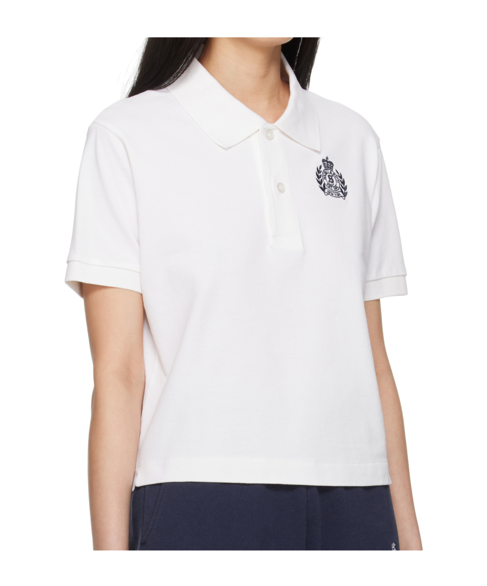 Sporty And Rich Logo Embroidered Short-sleeved Polo Shirt