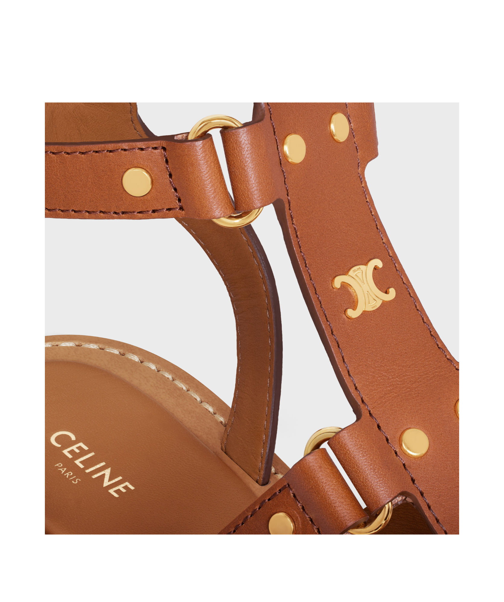 CELINE CELINE LYMPIA GLADIATOR SANDAL IN CALFSKIN 