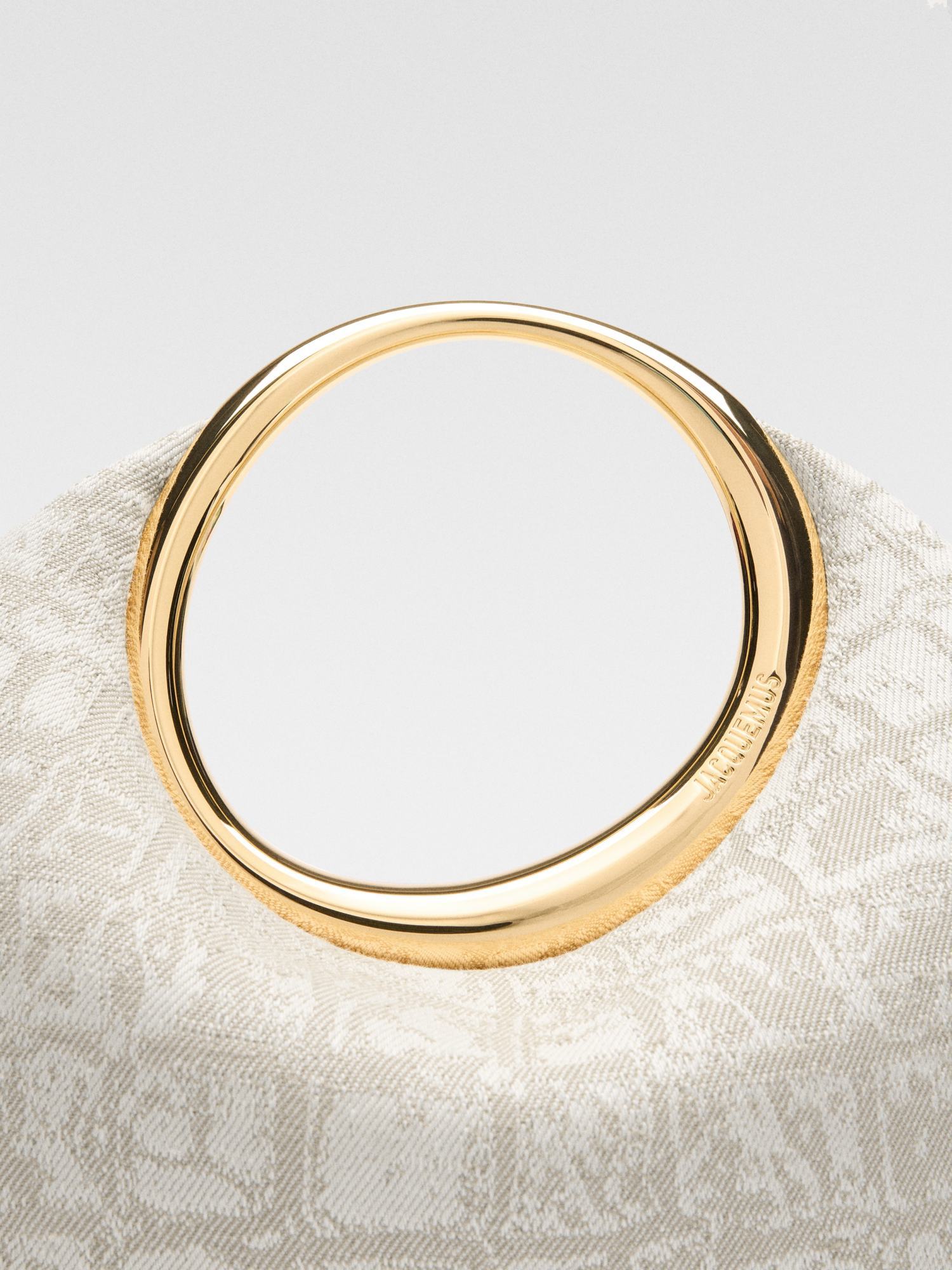 Jacquemus Mini Ring Handbag In Nude
