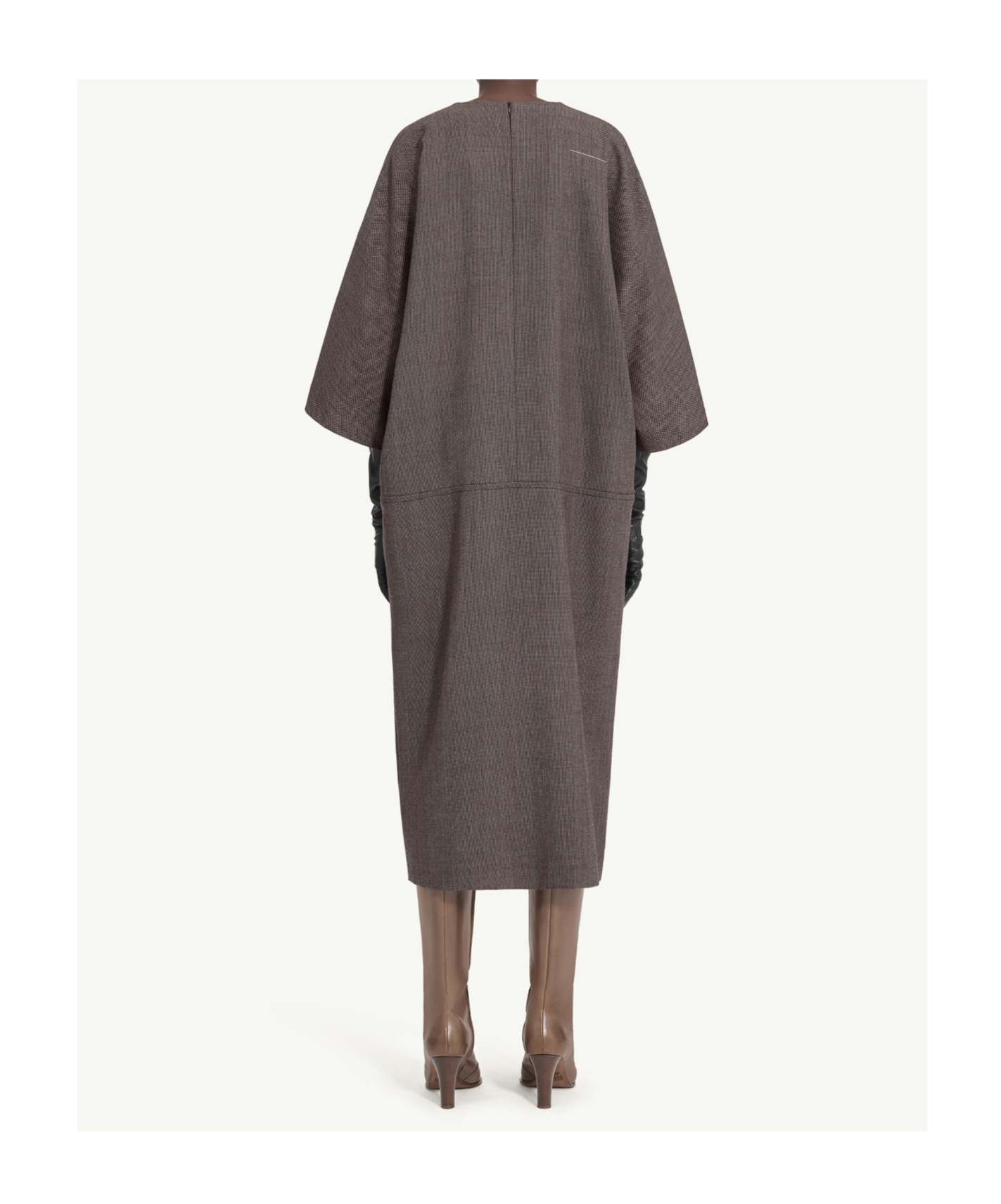 Mm6 Maison Margiela Textured Midi Dress In Multi