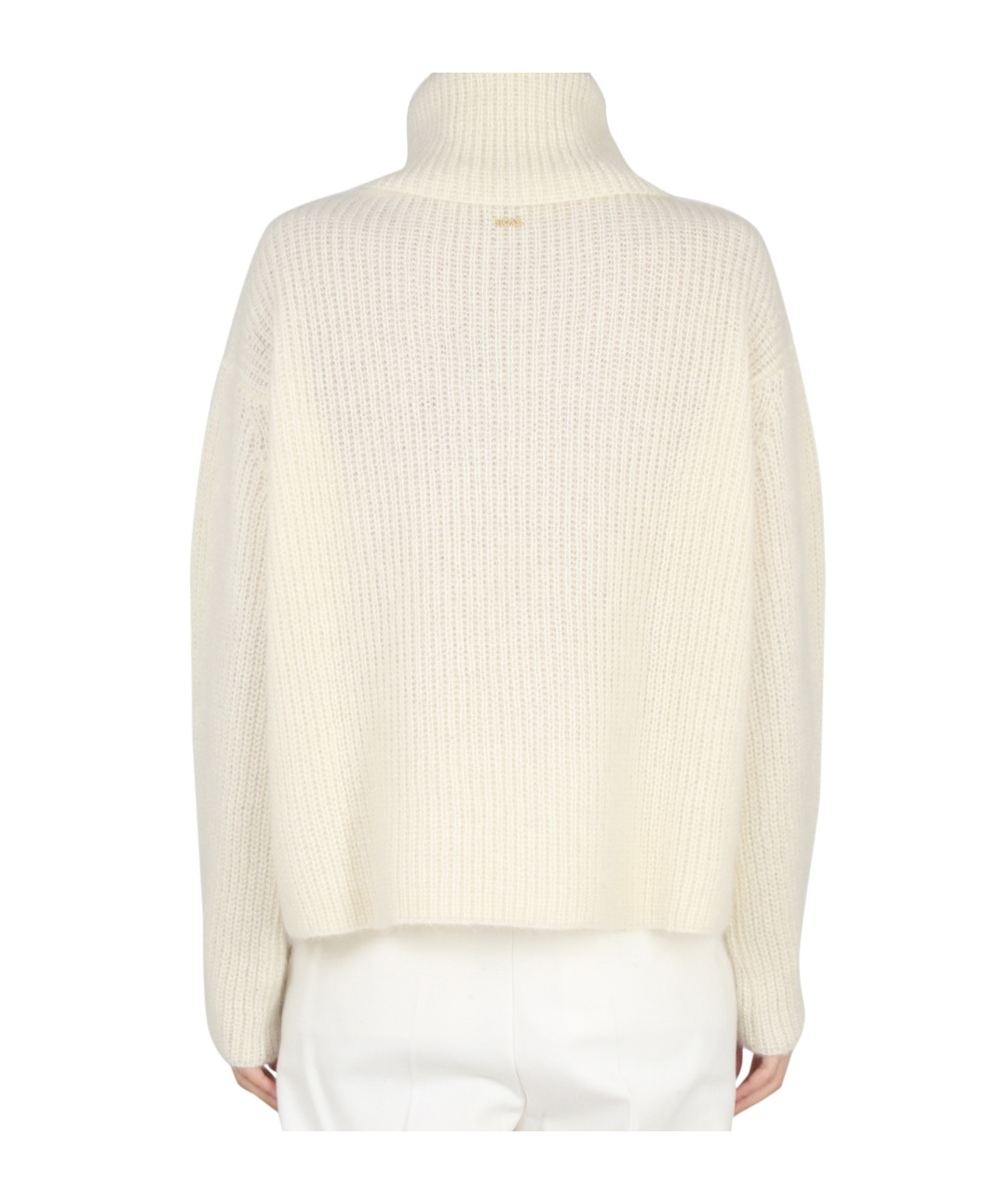 Shop Hugo Boss Roll-neck Chunky Jumper In White