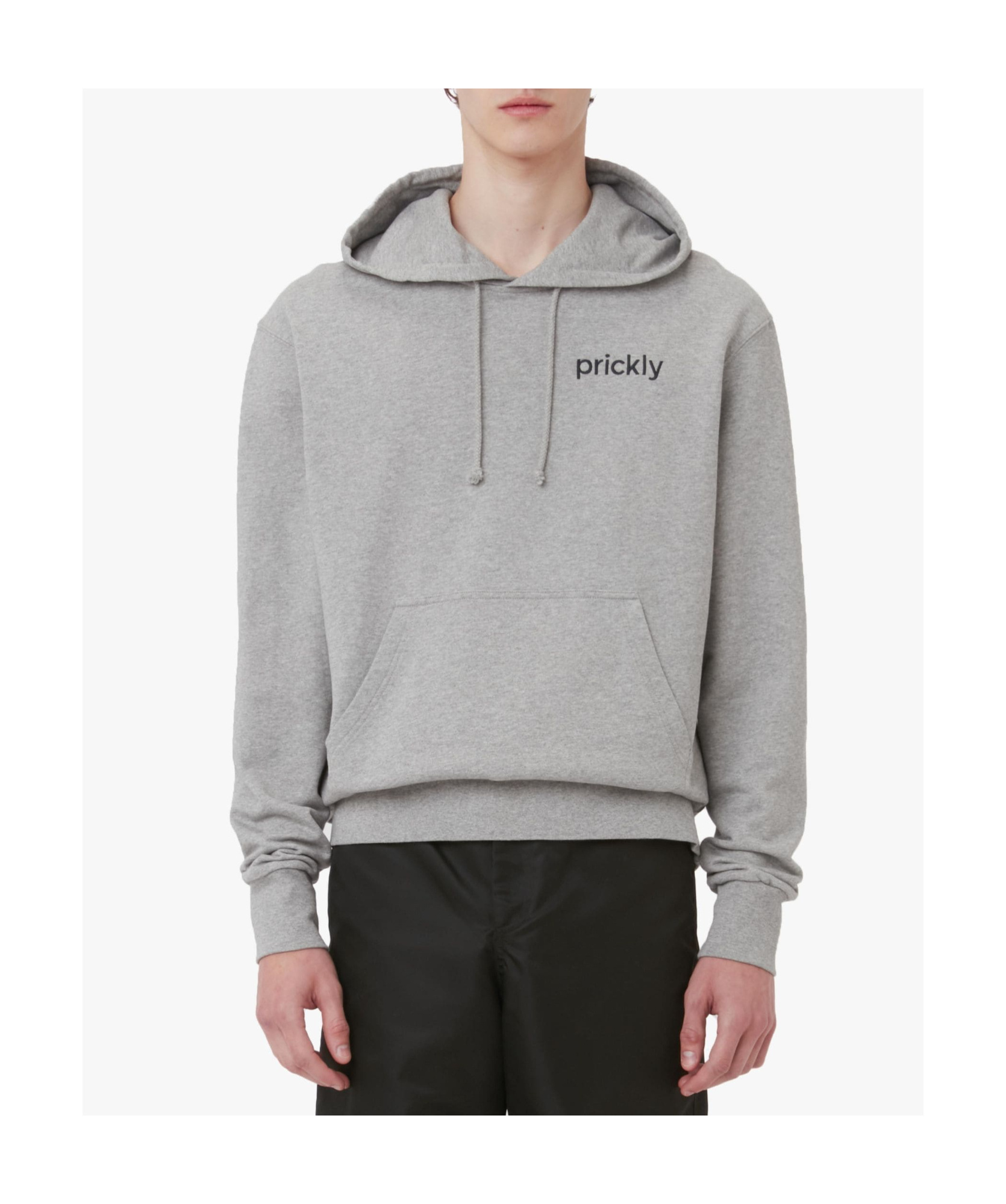 Jw Anderson Prickly Slogan-print Hoodie In Gray