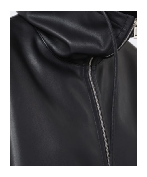 Sportmax Hooded Jacket With Drawstring And Pockets In Black