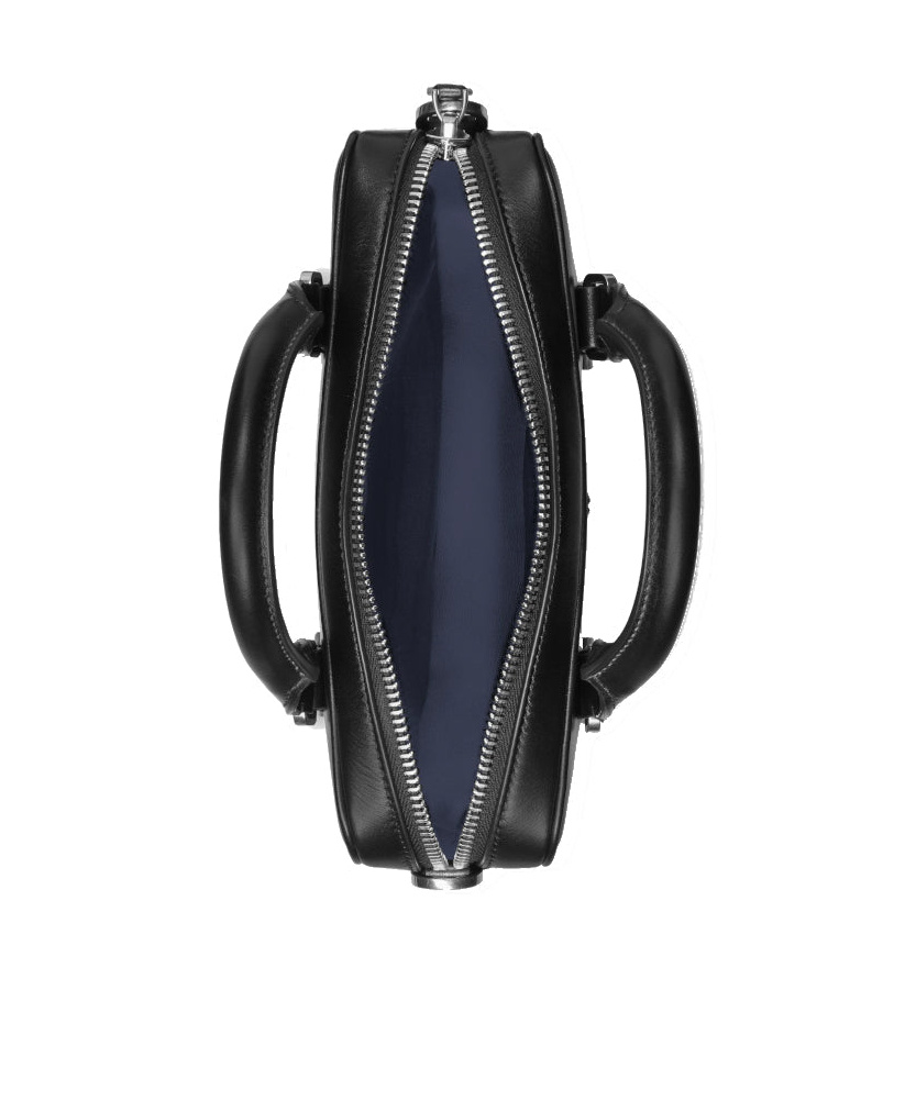 Montblanc Logo Zipper Briefcase In Black