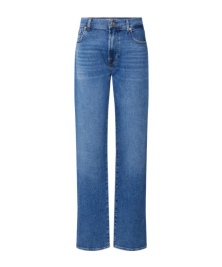 7 For All Mankind Straight-leg Jeans In Blue