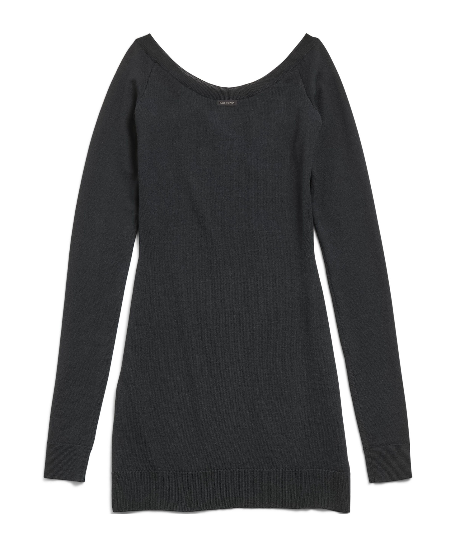 Balenciaga Strapless Mini Dress In Black